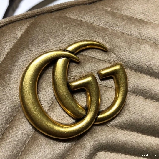 First bag ru matelassé bag Gucci shoulder Marmont GG small 0810